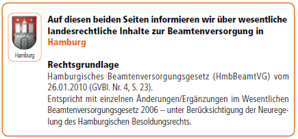 Beamtenversorgungsrecht In Hamburg
